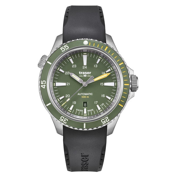Pánské hodinky Traser P67 Diver Automatic Green T25 110326, Verze: černá3 