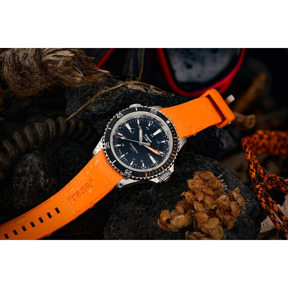 Pánské hodinky Traser P67 Diver Automatic Black T25 110323, Verze: oranžová , 7 image