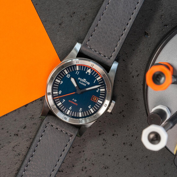 Pánské hodinky Fortis Flieger F-39 Midnight Blue F4220011, Verze: modrá , 9 image