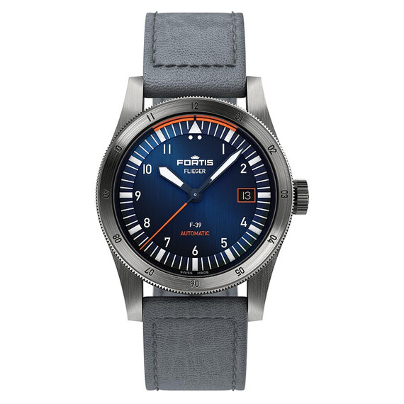 Pánské hodinky Fortis Flieger F-39 Midnight Blue F4220011, Verze: modrá 