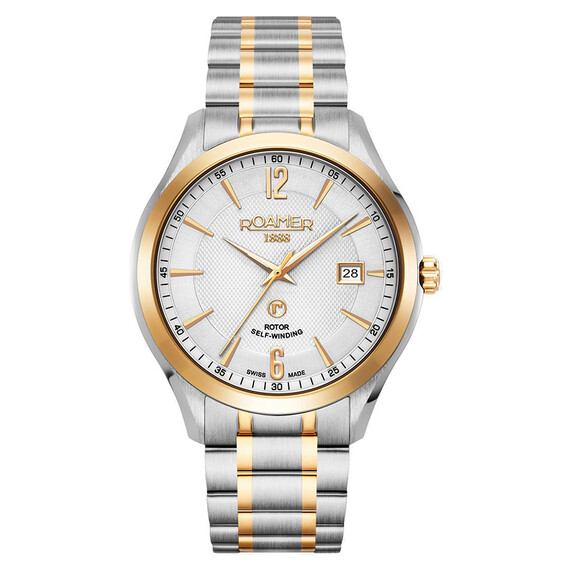 Pánské hodinky Roamer Mechaline Pro 953660 47 14 90, Verze: žluté zlato 