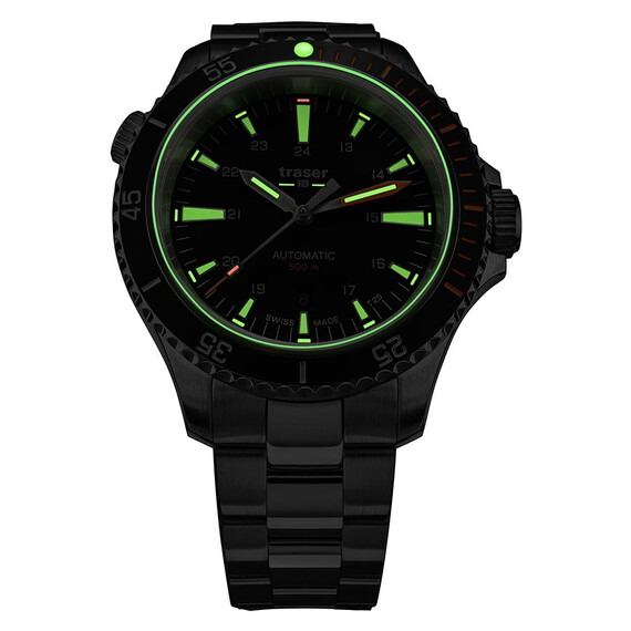 Pánské hodinky Traser P67 Diver Automatic Black T25 SET 110321, Verze: černá4 , 5 image