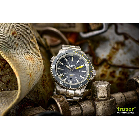 Pánské hodinky Traser P67 Diver Automatic Grey T100 SET 110329, Verze: stříbrná , 8 image