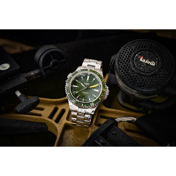 Pánské hodinky Traser P67 Diver Automatic Green T25 SET 110325, Verze: ocelová , 10 image