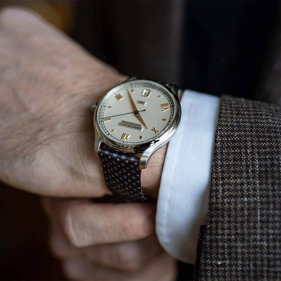 Pánské hodinky Eberhard 1887 Remontage Manuel 21028.02 CT, Verze: hnědá , 6 image