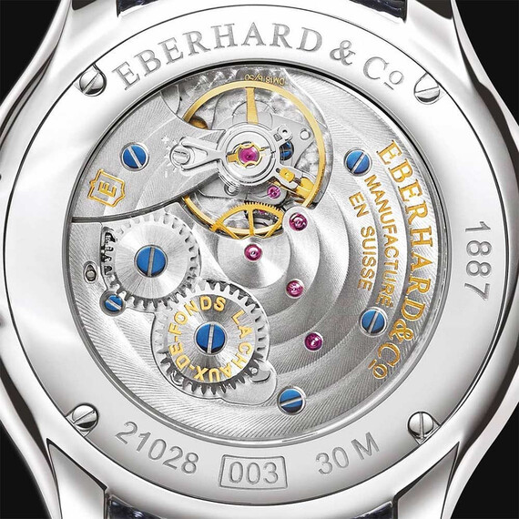 Pánské hodinky Eberhard 1887 Remontage Manuel 21028.03 CP, Verze: modrá , 5 image
