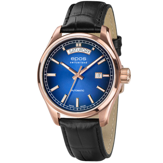 Pánské hodinky Epos Passion Day Date 3501.142.24.96.25, Verze: modrá 