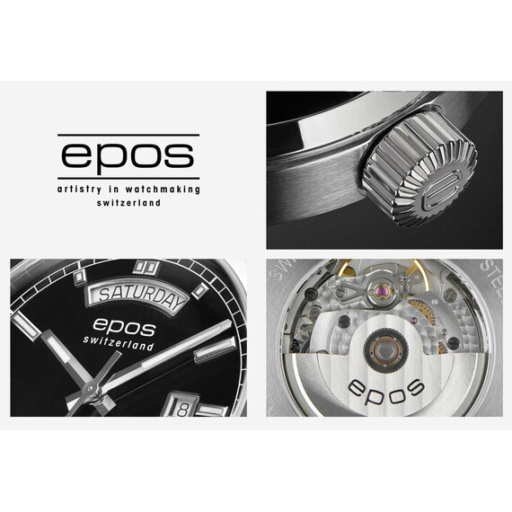 Pánské hodinky Epos Passion Day Date 3501.142.20.95.25, Verze: černá , 4 image
