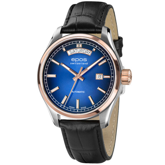 Pánské hodinky Epos Passion Day Date 3501.142.34.96.25, Verze: modrá 