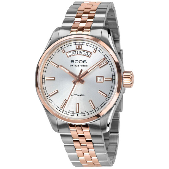 Pánské hodinky Epos Passion Day Date 3501.142.34.98.44, Verze: stříbrná2 
