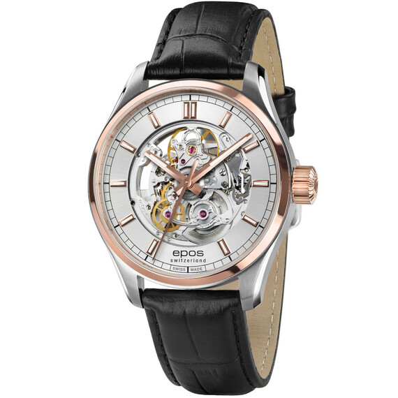 Pánské hodinky Epos Passion Skeleton 3501.135.34.18.25, Verze: stříbrná 