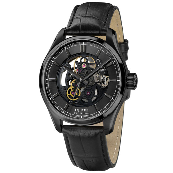 Pánské hodinky Epos Passion Skeleton 3501.139.25.15.25, Verze: černá 