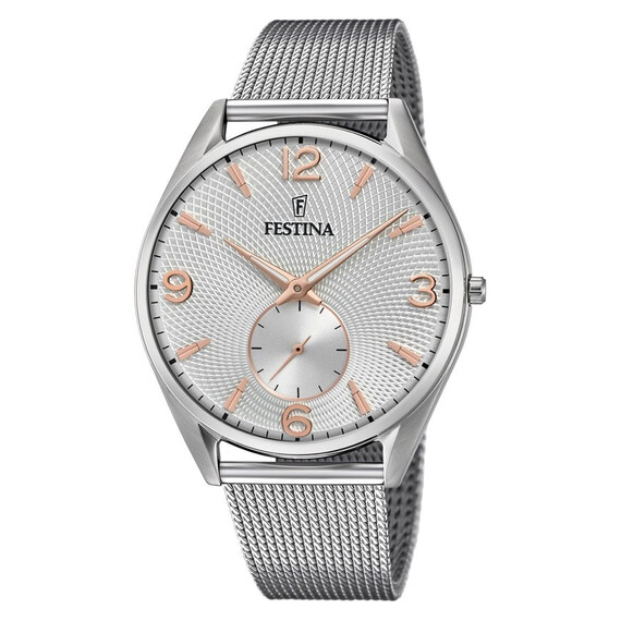 Pánské hodinky Festina Retro F6869/1, Verze: ocelová 