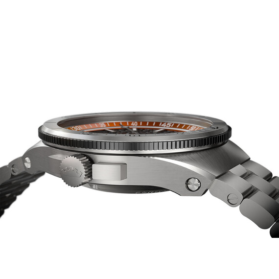 Pánské hodinky Fortis Marinemaster M-44 Amber Orange F8120014, Verze: stříbrná2 , 7 image