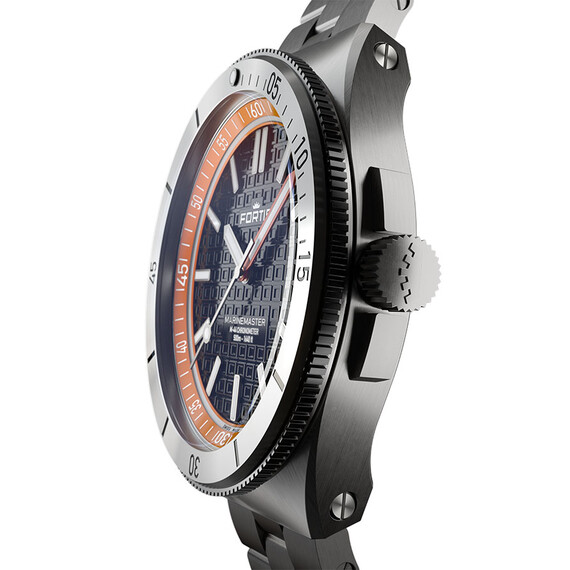 Pánské hodinky Fortis Marinemaster M-44 Amber Orange F8120014, Verze: stříbrná2 , 5 image