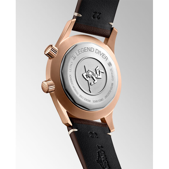 Pánské hodinky Longines Legend Diver Watch Bronze L3.774.1.50.2, Verze: zelená , 8 image