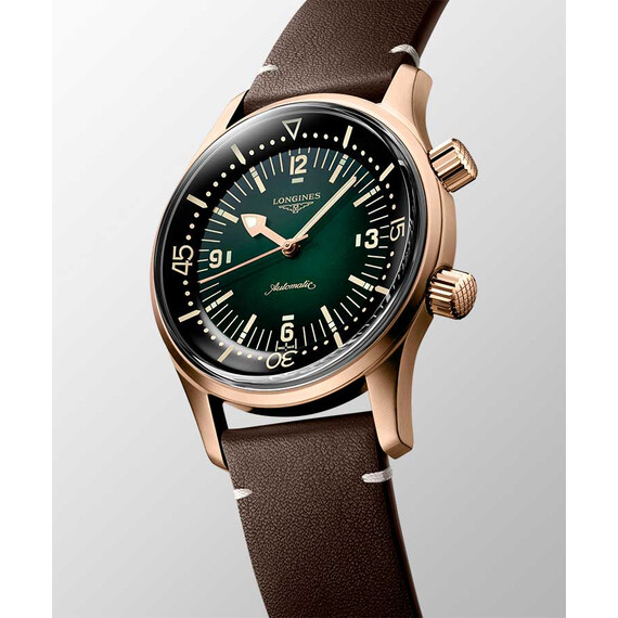 Pánské hodinky Longines Legend Diver Watch Bronze L3.774.1.50.2, Verze: zelená , 4 image