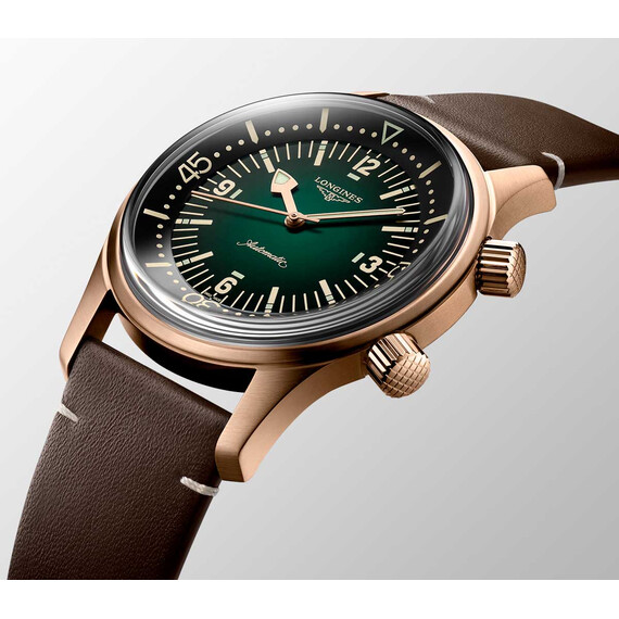 Pánské hodinky Longines Legend Diver Watch Bronze L3.774.1.50.2, Verze: zelená , 6 image
