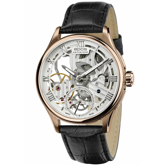 Pánské hodinky Epos Originale Skeleton Limited Edition 3500.165.24.28.25, Verze: růžové zlato3 