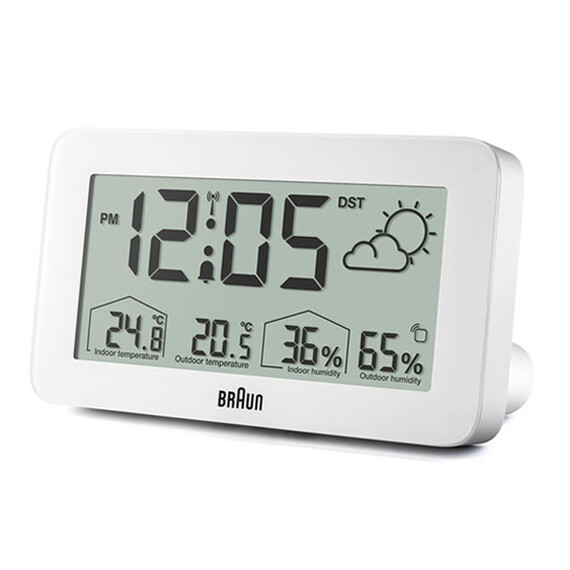 Budík Braun Radio Controlled BC13WP-DCF, Verze: bílá , 5 image