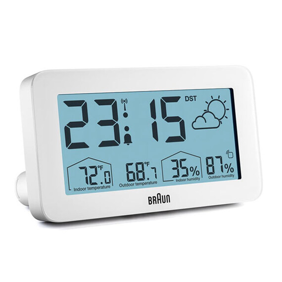 Budík Braun Radio Controlled BC13WP-DCF, Verze: bílá , 2 image