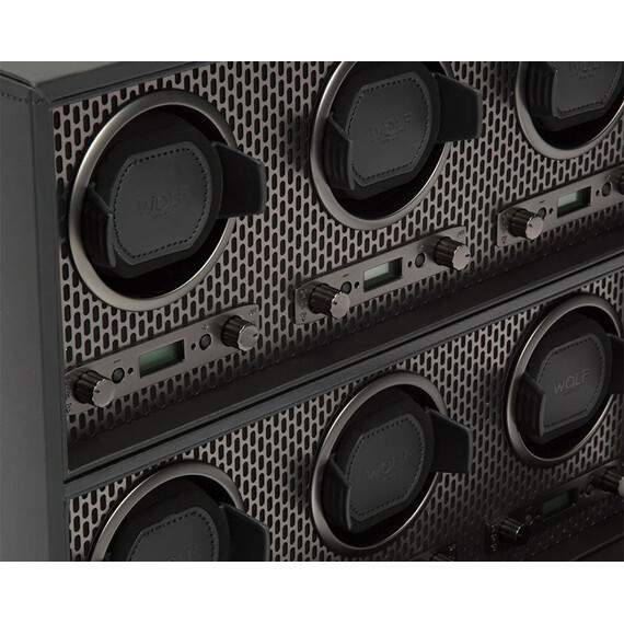 Natahovač pro 6 hodinek WOLF Axis 469603, Verze: černá , 4 image