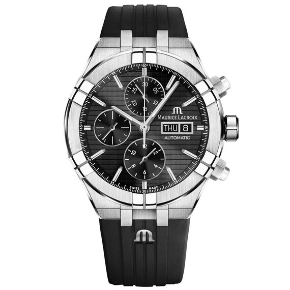 Pánské hodinky Maurice Lacroix Aikon Automatic Chronograph AI6038-SS000-330-2, Verze: černá2 
