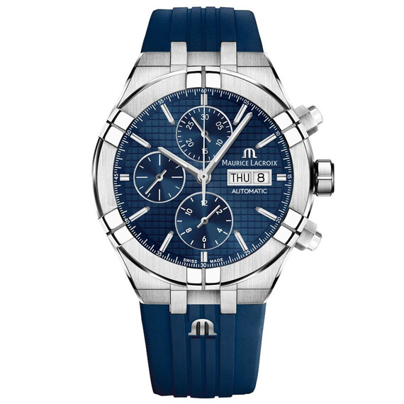 Pánské hodinky Maurice Lacroix Aikon Automatic Chronograph AI6038-SS000-430-4, Verze: modrá 
