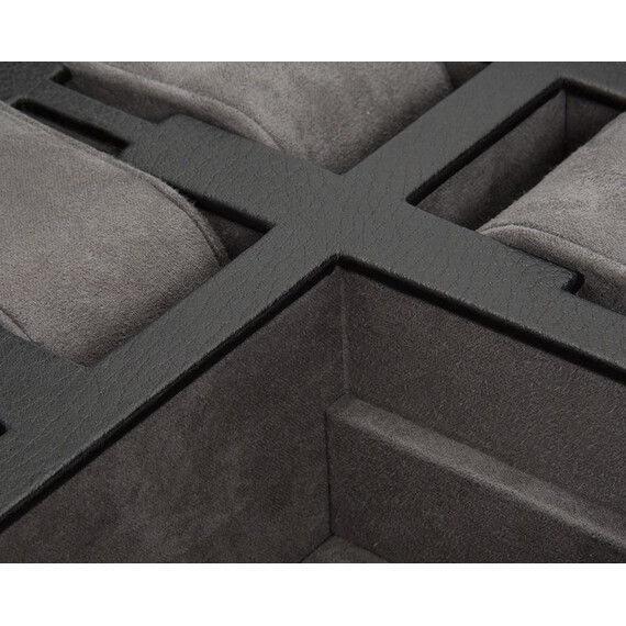 Natahovač WOLF Howard Black 465203 Box pro 7 hodinek a manžetové knoflíčky, Verze: černá , 3 image