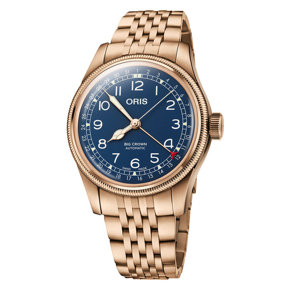 Pánské hodinky Oris 01 754 7741 3165-07 8 20 01 Big Crown Pointer Date Bronze, Verze: modrá 