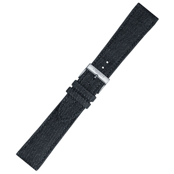 Řemínek Tissot T852.046.779, Verze: černá, Šířka řemínku: 22, Šířka u spony: 19 