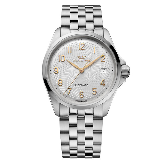 Hodinky Glycine Combat Classic 36 GL0346, Verze: stříbrná 