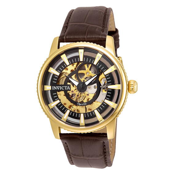Pánské hodinky Invicta Objet D Art 22642, Verze: hnědá 