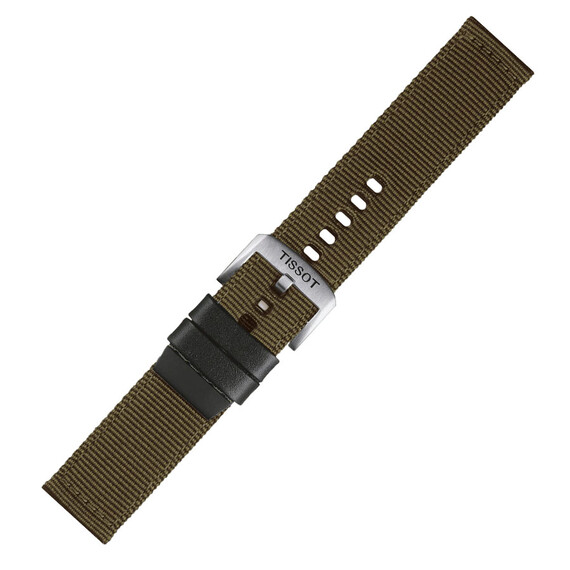 Řemínek Tissot T852.046.756, Verze: zelená, Šířka řemínku: 22, Šířka u spony: 22 