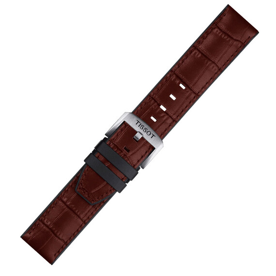 Řemínek Tissot T852.046.767, Verze: hnědá, Šířka řemínku: 22, Šířka u spony: 22 