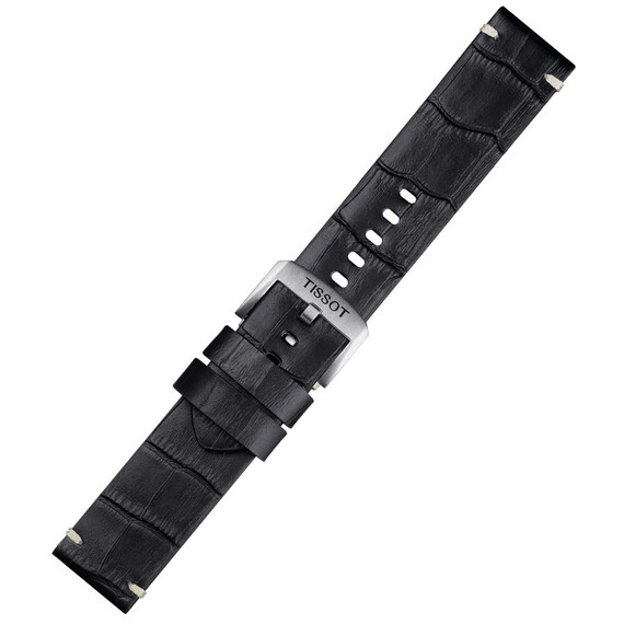 Řemínek Tissot T852.046.775, Verze: černá, Šířka řemínku: 22, Šířka u spony: 22 