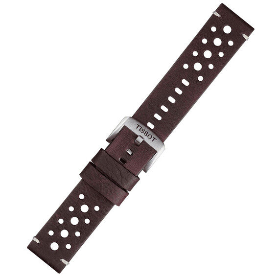 Řemínek Tissot T852.046.777, Verze: hnědá, Šířka řemínku: 22, Šířka u spony: 22 