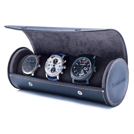 Pouzdro pro 3 hodinek Leanschi WRO3-BLAK, Verze: černá , 2 image
