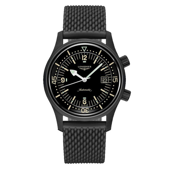 Pánské hodinky Longines Legend Diver Watch L3.774.2.50.9, Verze: černá 