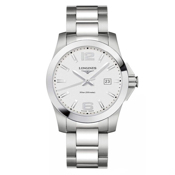 Pánské hodinky Longines Conquest L3.759.4.76.6, Verze: stříbrná 