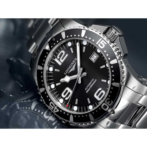 Pánské hodinky Longines HydroConquest Automatic L3.742.4.56.6, Verze: černá , 5 image
