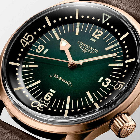Pánské hodinky Longines Legend Diver Watch Bronze L3.774.1.50.2, Verze: zelená , 10 image
