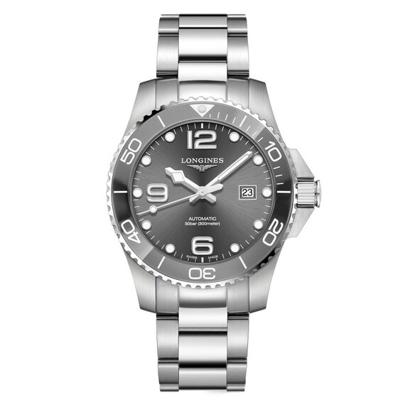 Pánské hodinky Longines HydroConquest Automatic L3.782.4.76.6, Verze: stříbrná 