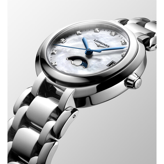 Dámské hodinky Longines PrimaLuna Moon Phase L8.115.4.87.6, Verze: bílá , 3 image