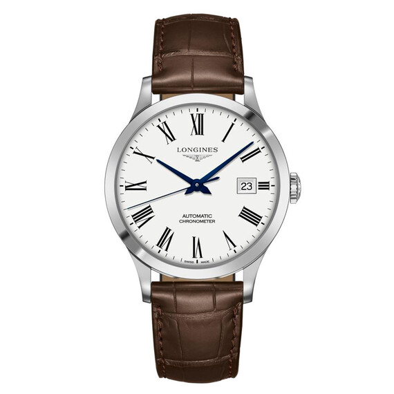 Pánské hodinky Longines Record L2.821.4.11.2, Verze: hnědá3 