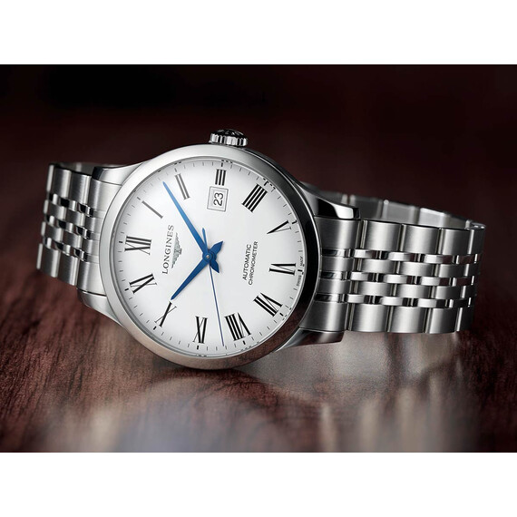 Pánské hodinky Longines Record L2.821.4.11.6, Verze: stříbrná , 10 image