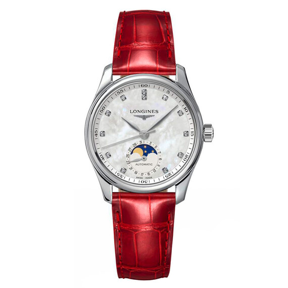 Dámské hodinky Longines Master Collection L2.409.4.87.2, Verze: červená 