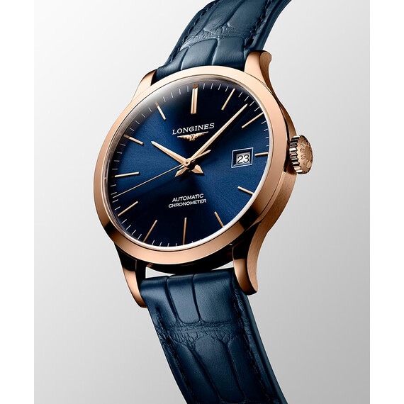Pánské hodinky Longines Record L2.820.8.92.2, Verze: modrá , 2 image