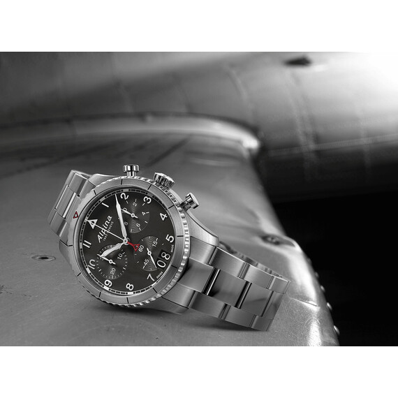 Pánské hodinky Alpina Startimer Pilot Quartz Chronograph Big Date AL-372BW4S26B, Verze: černá , 4 image