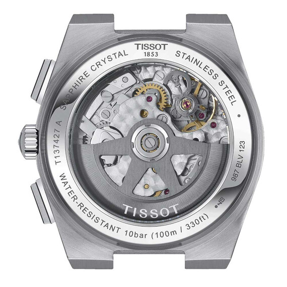 Pánské hodinky Tissot PRX Automatic Chronograph T137.427.11.041.00, Verze: modrá , 3 image